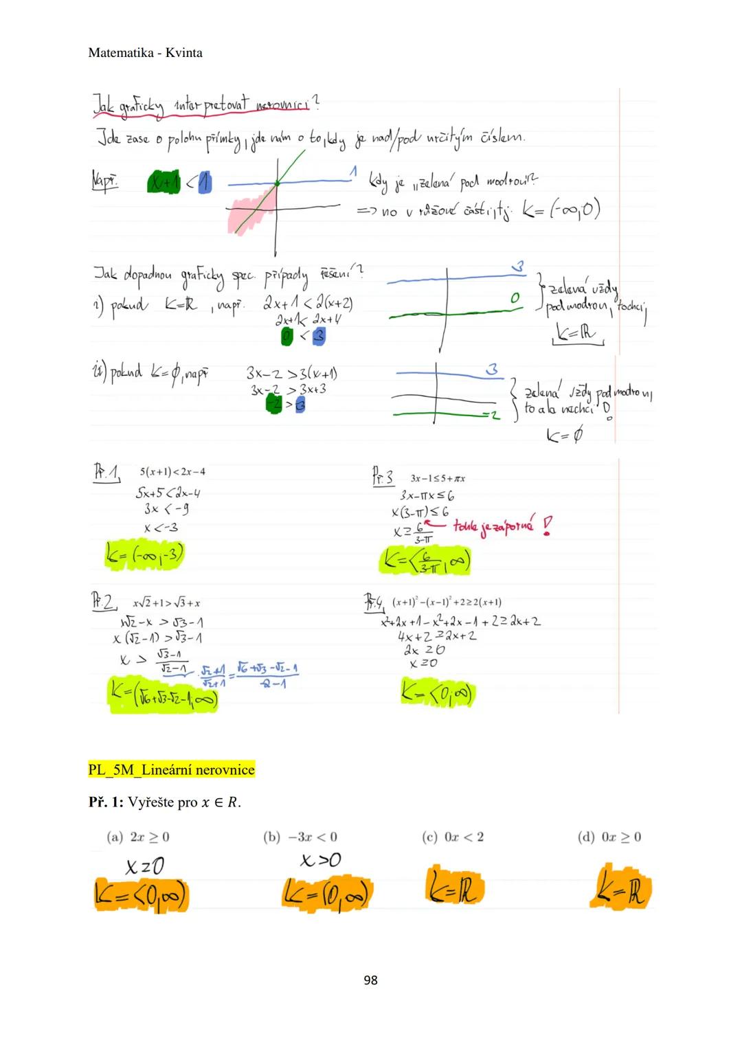 Matematika - Kvinta
Číselné obory..................................................3
Množiny................................................