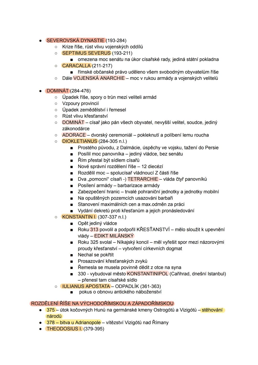Periodizace římských dějin
4. ANTICKÝ Řím
* DOBA KRÁLOVSKÁ - 8.st.-510 př.n.l. REPUBLIKA - 509-31 př.n.l.
* CÍSAŘSTVÍ
* PRINCIPÁ