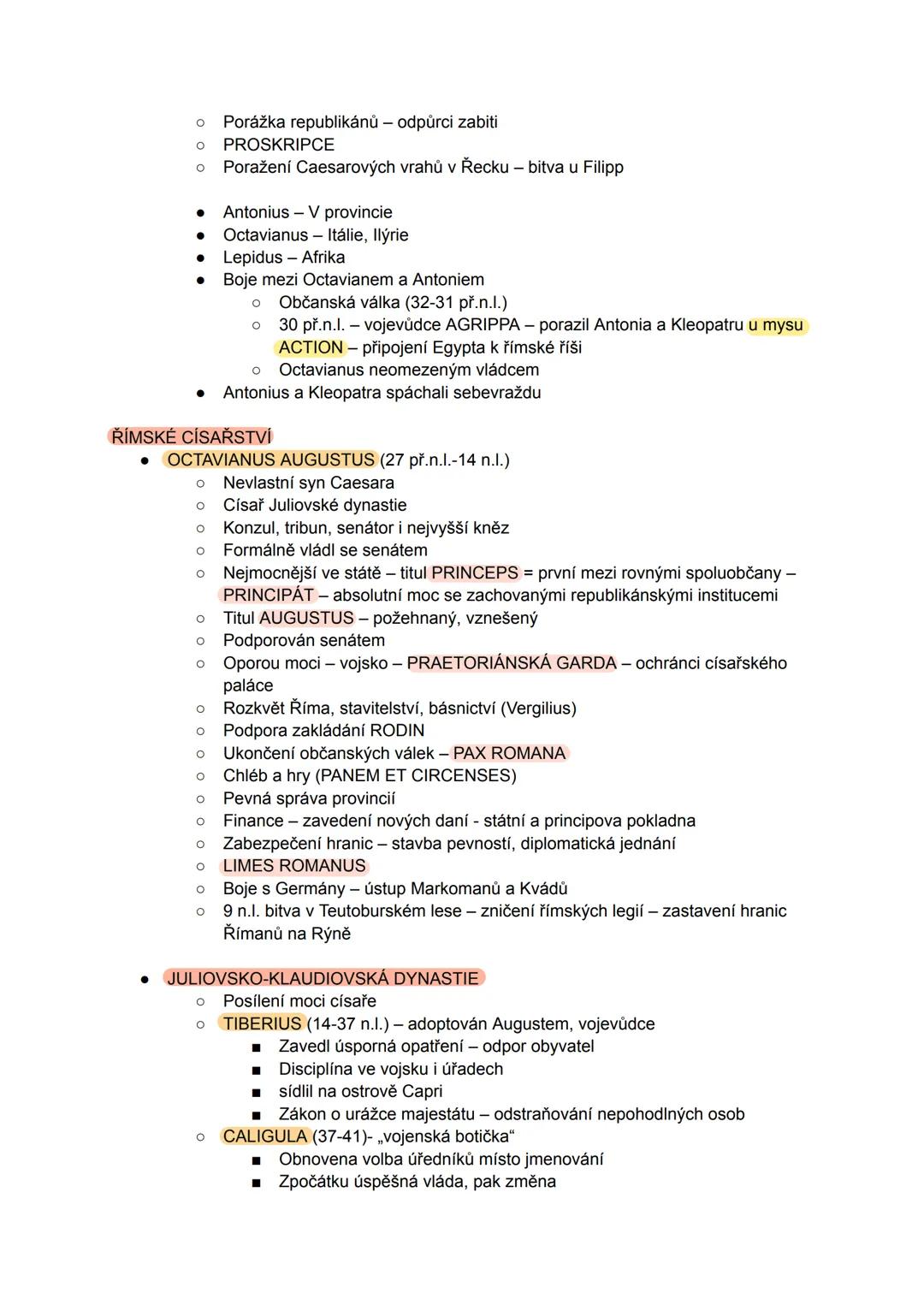Periodizace římských dějin
4. ANTICKÝ Řím
* DOBA KRÁLOVSKÁ - 8.st.-510 př.n.l. REPUBLIKA - 509-31 př.n.l.
* CÍSAŘSTVÍ
* PRINCIPÁ