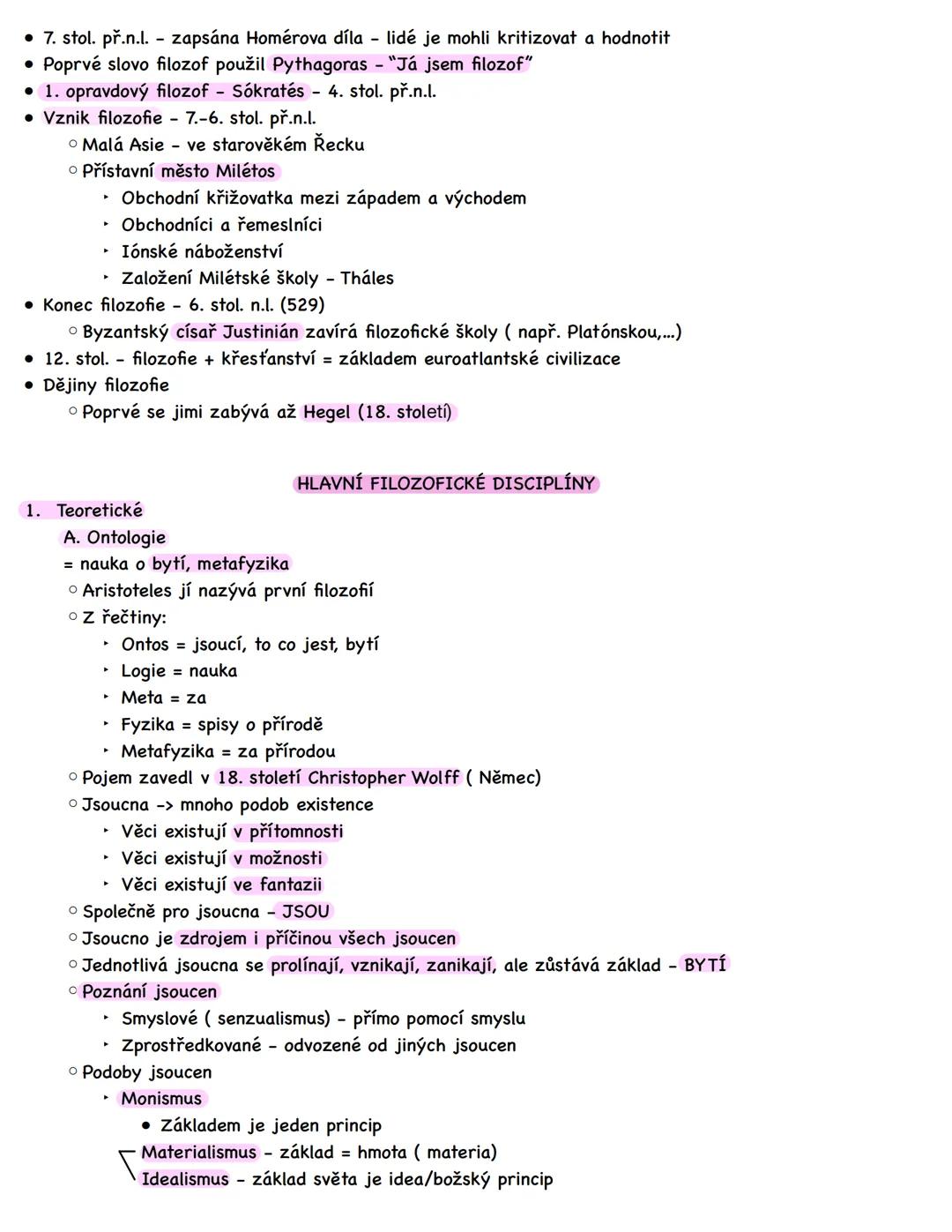 --- OCR Start ---
ÚVOD DO FILOZOFIE
PŘEDMĚT FILOZOFIE
• Definice je nejednotná, má mnoho definic => první filozofický problém
• Zahrnuje sta