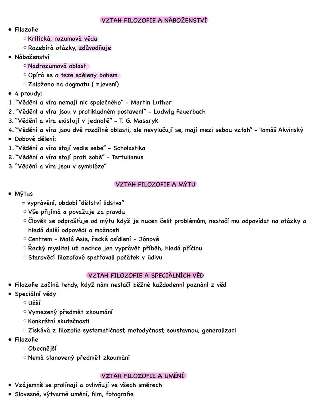 --- OCR Start ---
ÚVOD DO FILOZOFIE
PŘEDMĚT FILOZOFIE
• Definice je nejednotná, má mnoho definic => první filozofický problém
• Zahrnuje sta