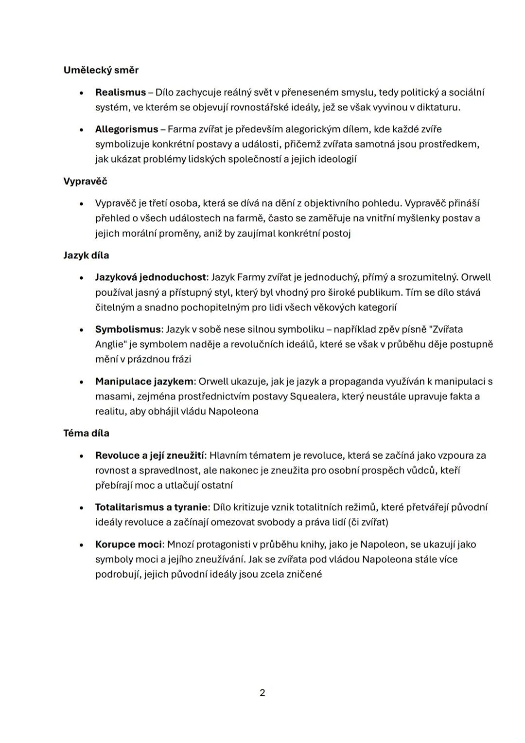 # GEORGE ORWELL - FARMA ZVÍŘAT
Farma zvířat je politická alegorie, která zobrazuje vzestup totalitního režimu skrze příběh zvířat,
která svr