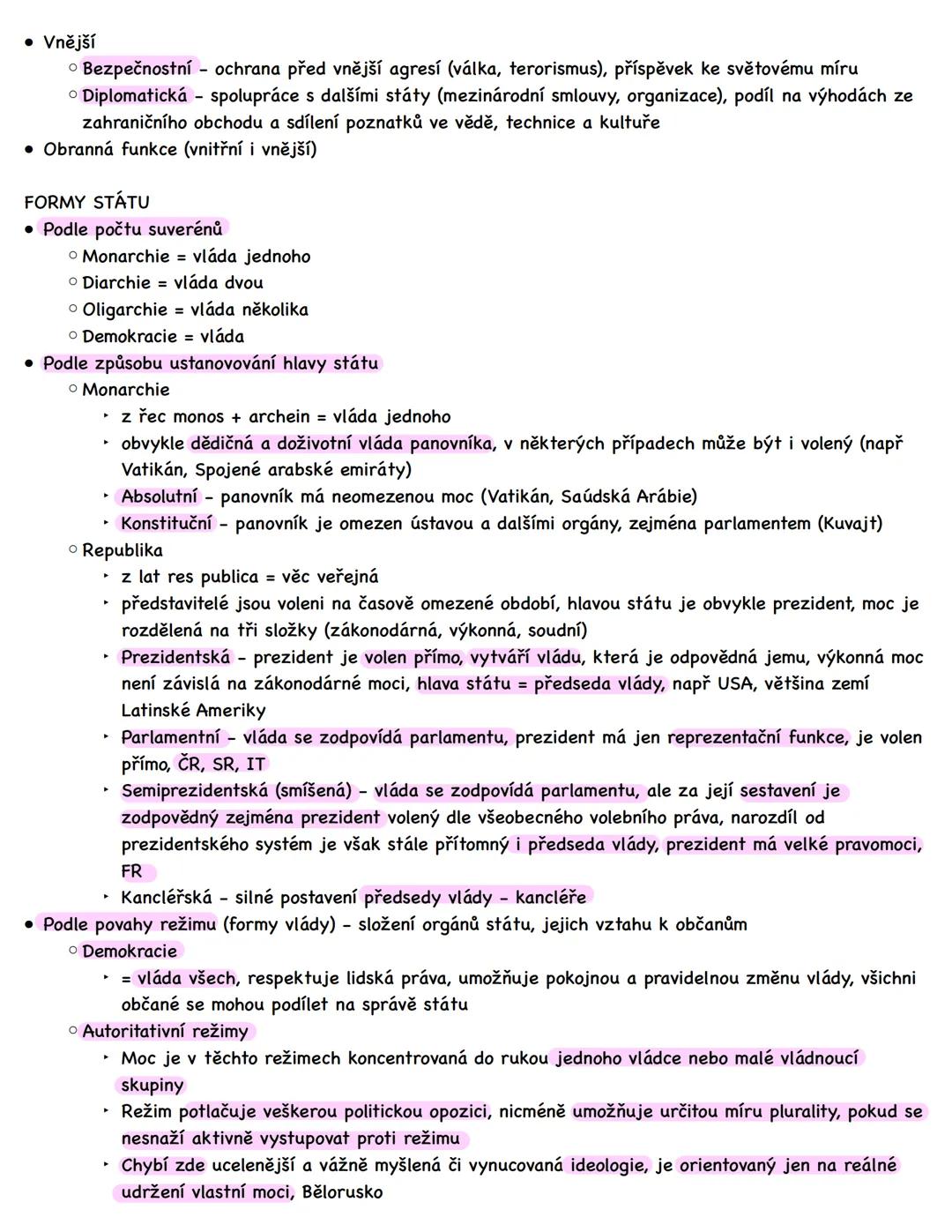 --- OCR Start ---
STAT
= nejvyšší forma organizace lidské společnosti, která vzniká sdružením obyvatel na jistém území do
politického a práv