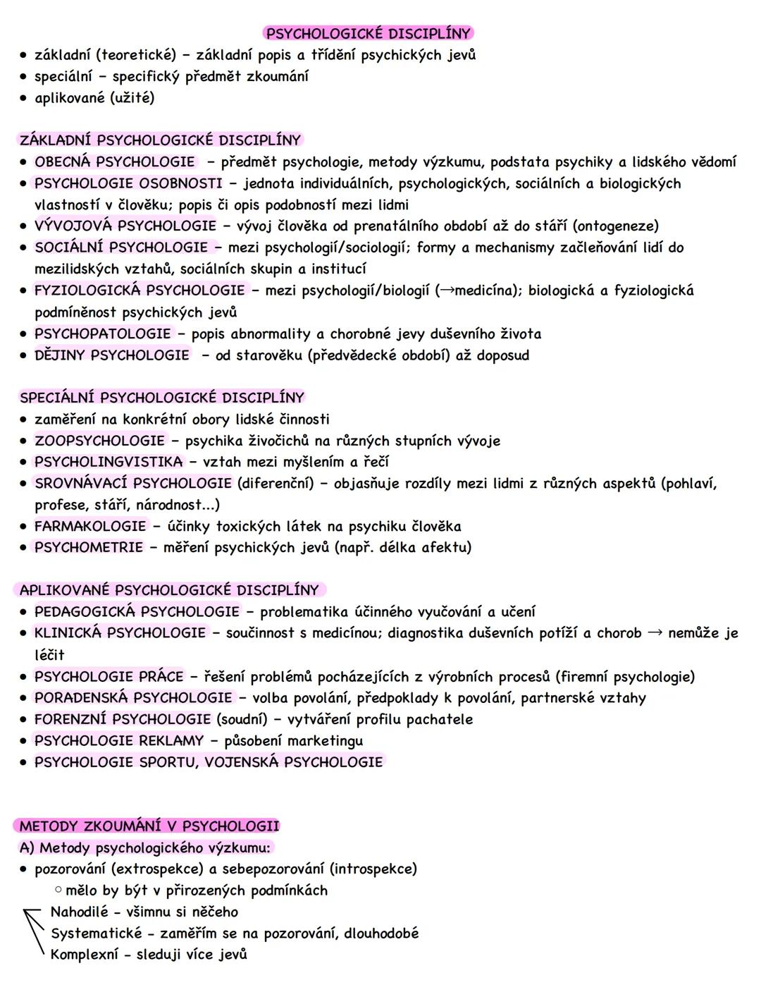 --- OCR Start ---
PSYCHOLOGIE
• PSYCHÉ = duše, duch + LOGOS = nauka, věda
• Psychologie = věda o člověku
• Sociologie = věda o společnosti
Z