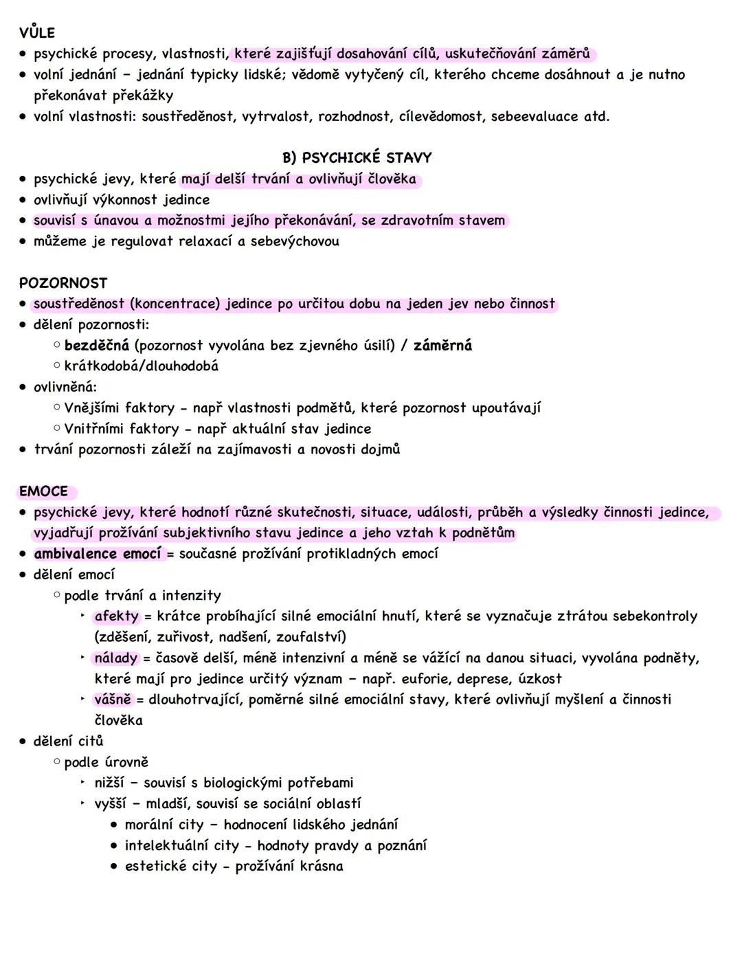 --- OCR Start ---
PSYCHICKÉ
• základní pojem psychologie, podmíněné celou řadou faktorů
podstata duševního života, jsou funkcí mozku
JEVY
•