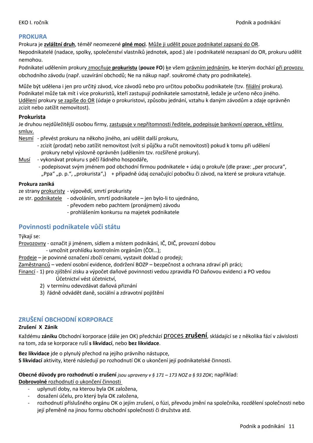 --- OCR Start ---
EKO I. ročník
Podnik a podnikání
2 PODNIK A PODNIKÁNÍ
Podnikání
Podnikání je: - soustavná činnost (pravidelně, opakovaně),