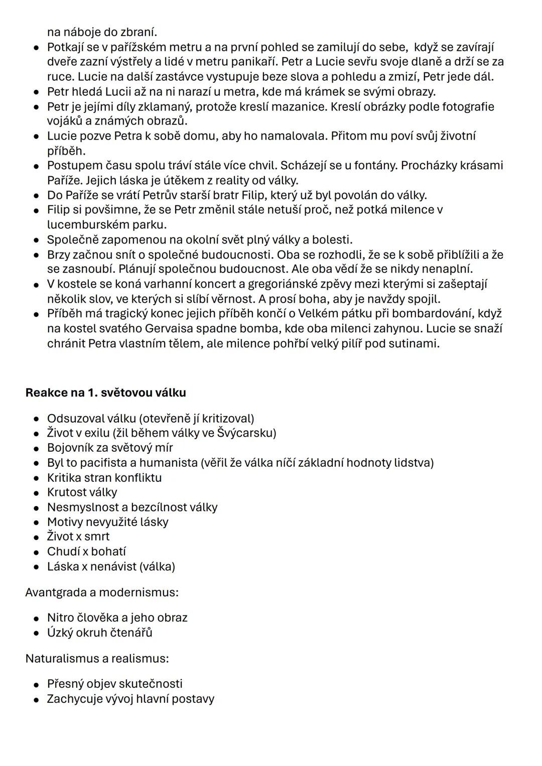 --- OCR Start ---
Romain Rolland
Dílo Petr a Lucie
• Protiválečná novela která vyšla v roce 1920.
• Od středy 30. Ledna do Velkého pátku 29.