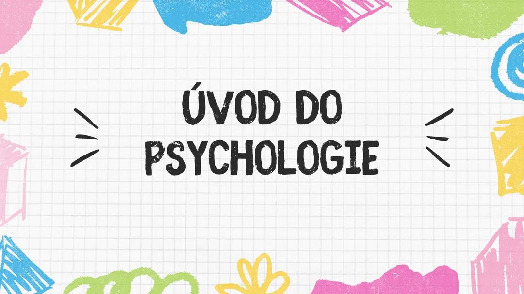 Úvod do psychologie