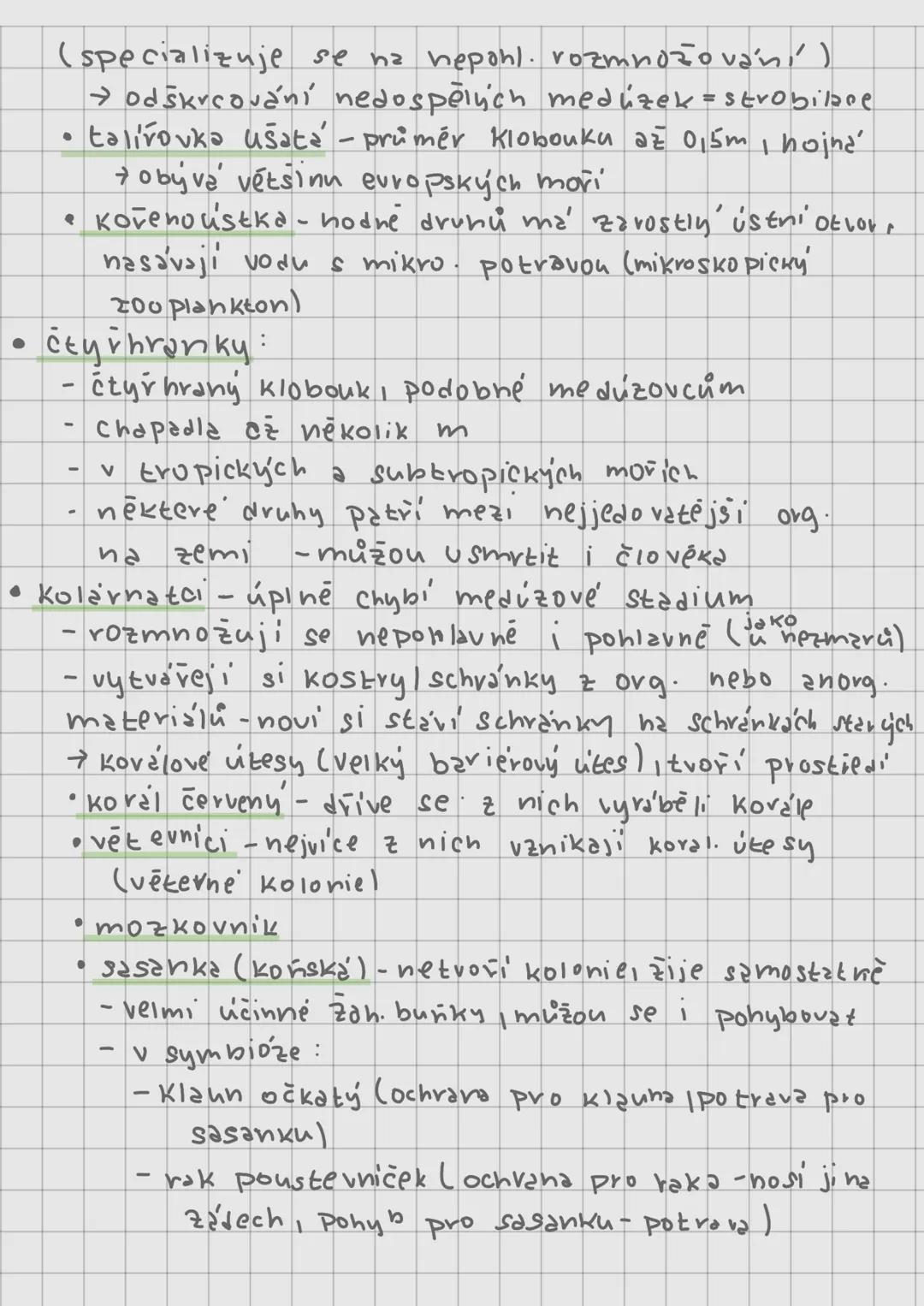 --- OCR Start ---
DIBLASTIKA
= živočichové se dvěma zárodečnými listy
• živočišné houby = houbovci
- vodní organismy, hlavně ve slaných ale