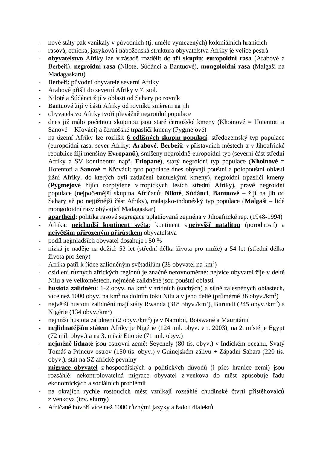 # AFRIKA
Přírodní poměry
- po Asii (44,6 mil. km²) je Afrika (30,4 mil. km²) druhým největším kontinentem
- spolu s Evropou a Asií patří m