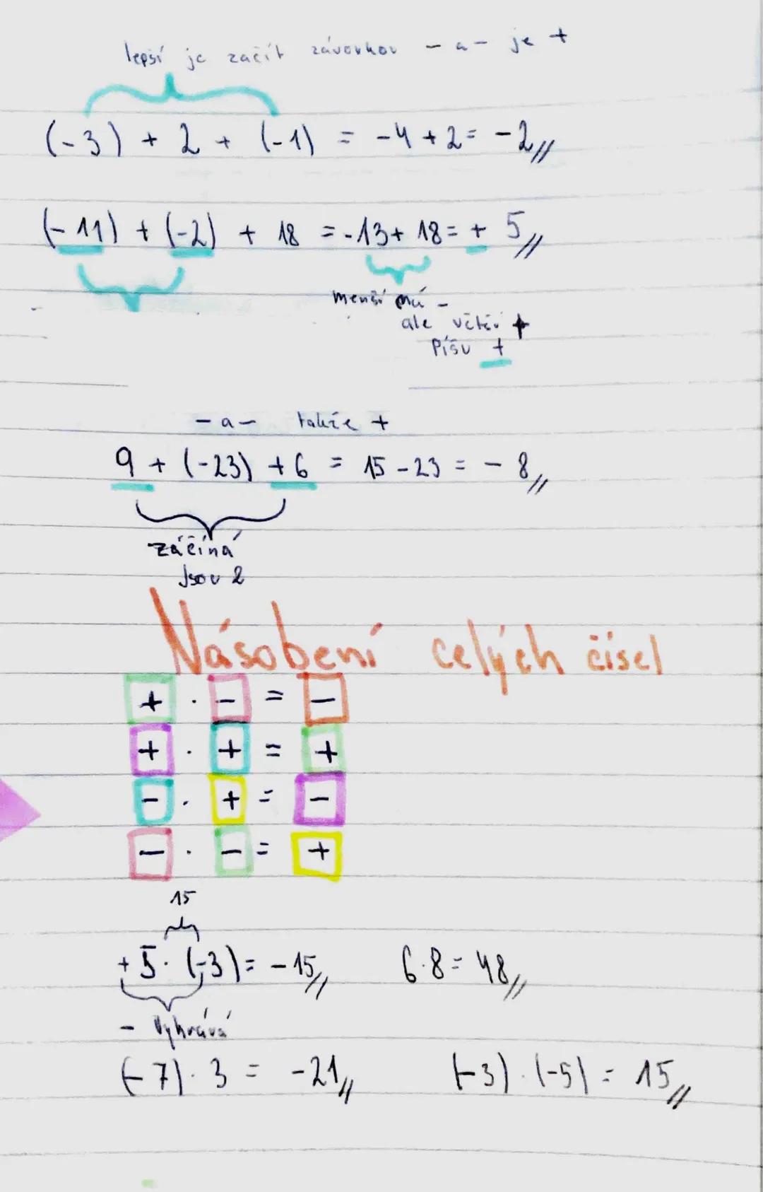 # Celá čísla
-11-10-9-8-7-6-5-4-3-2-1 0 1 2 3 4 5 6 7 8 9 10 11
záporná čísla
kladná
čísla
• Co jsou Celá čísla ?
- Čísla kladná, čísla záp