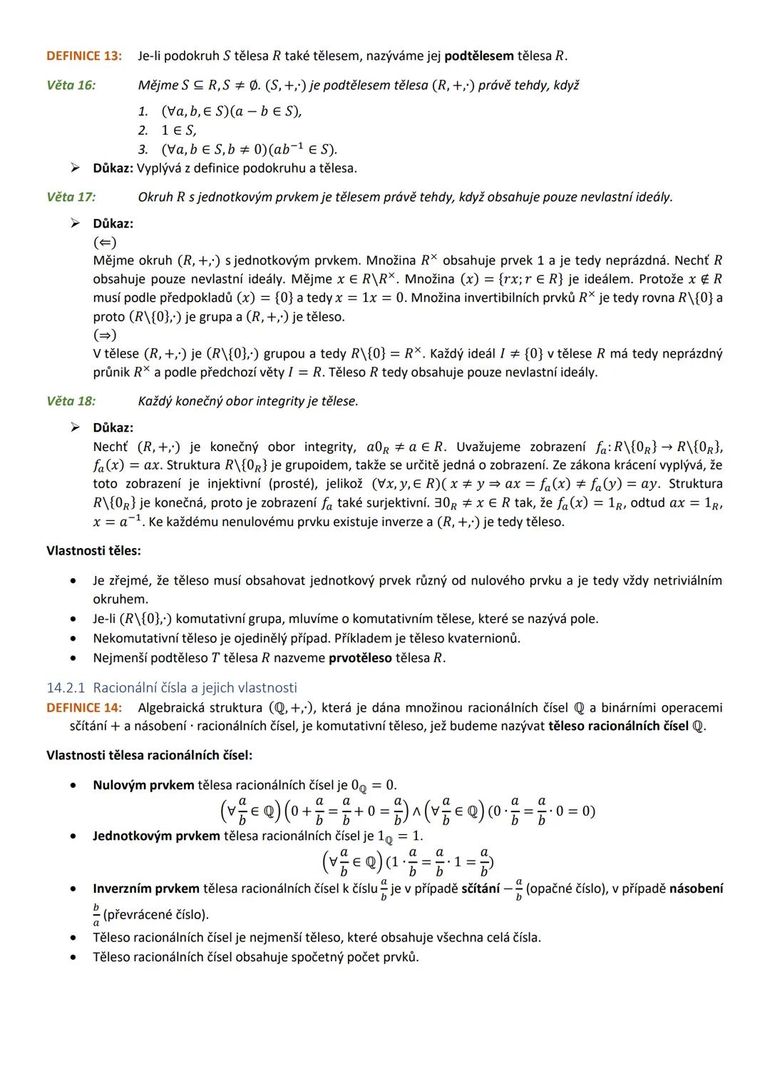# ŠTÁTNICOVÉ OTÁZKY
# MATEMATIKA
BAKALÁRSKE ŠTÚDIUM MATEMATIKY SE ZAMERENIEM NA VZDELÁVANÍ
FRAJERI Obsah
1 Základy matematické analýzy
1.1