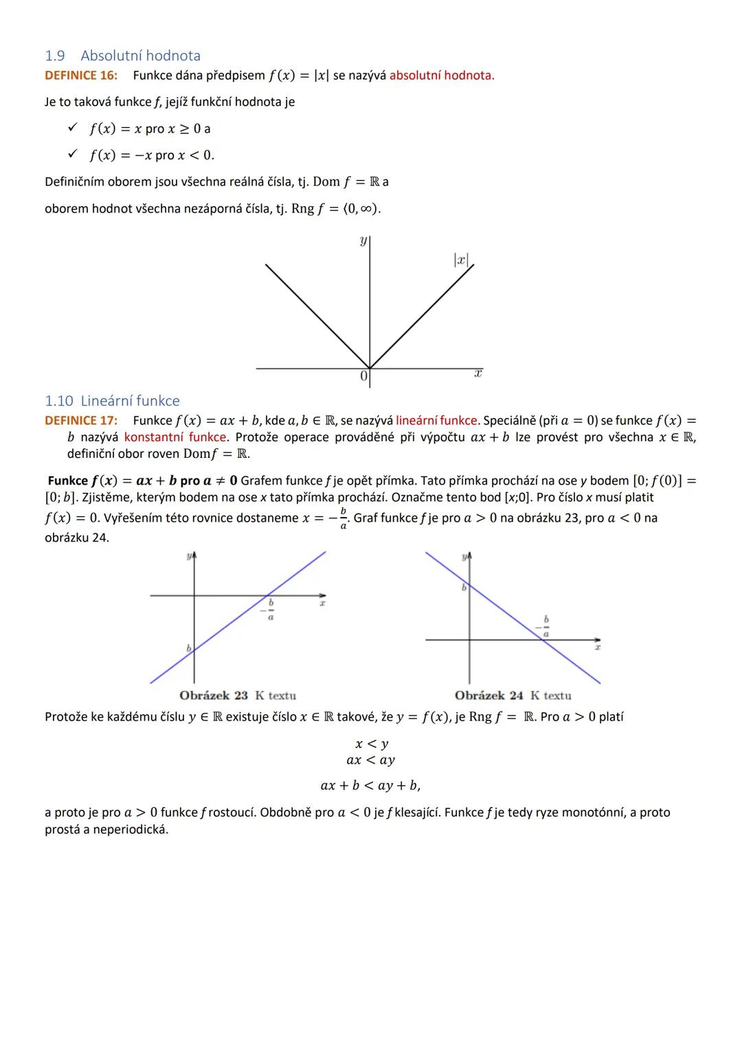 # ŠTÁTNICOVÉ OTÁZKY
# MATEMATIKA
BAKALÁRSKE ŠTÚDIUM MATEMATIKY SE ZAMERENIEM NA VZDELÁVANÍ
FRAJERI Obsah
1 Základy matematické analýzy
1.1