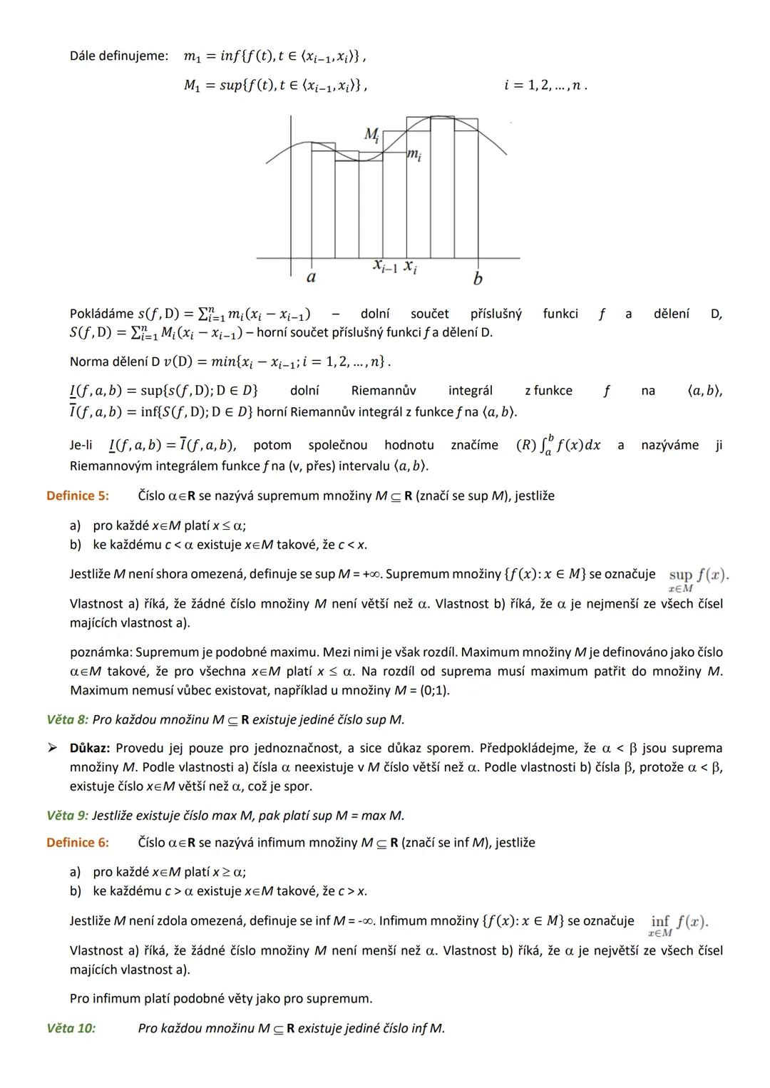 # ŠTÁTNICOVÉ OTÁZKY
# MATEMATIKA
BAKALÁRSKE ŠTÚDIUM MATEMATIKY SE ZAMERENIEM NA VZDELÁVANÍ
FRAJERI Obsah
1 Základy matematické analýzy
1.1