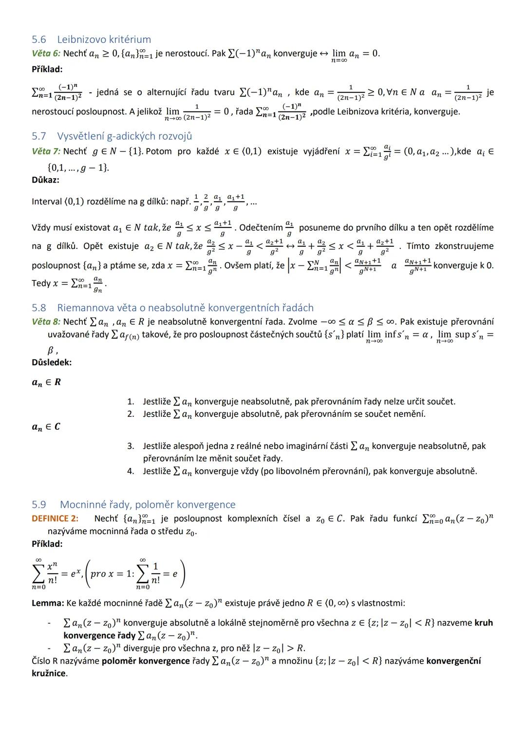 # ŠTÁTNICOVÉ OTÁZKY
# MATEMATIKA
BAKALÁRSKE ŠTÚDIUM MATEMATIKY SE ZAMERENIEM NA VZDELÁVANÍ
FRAJERI Obsah
1 Základy matematické analýzy
1.1