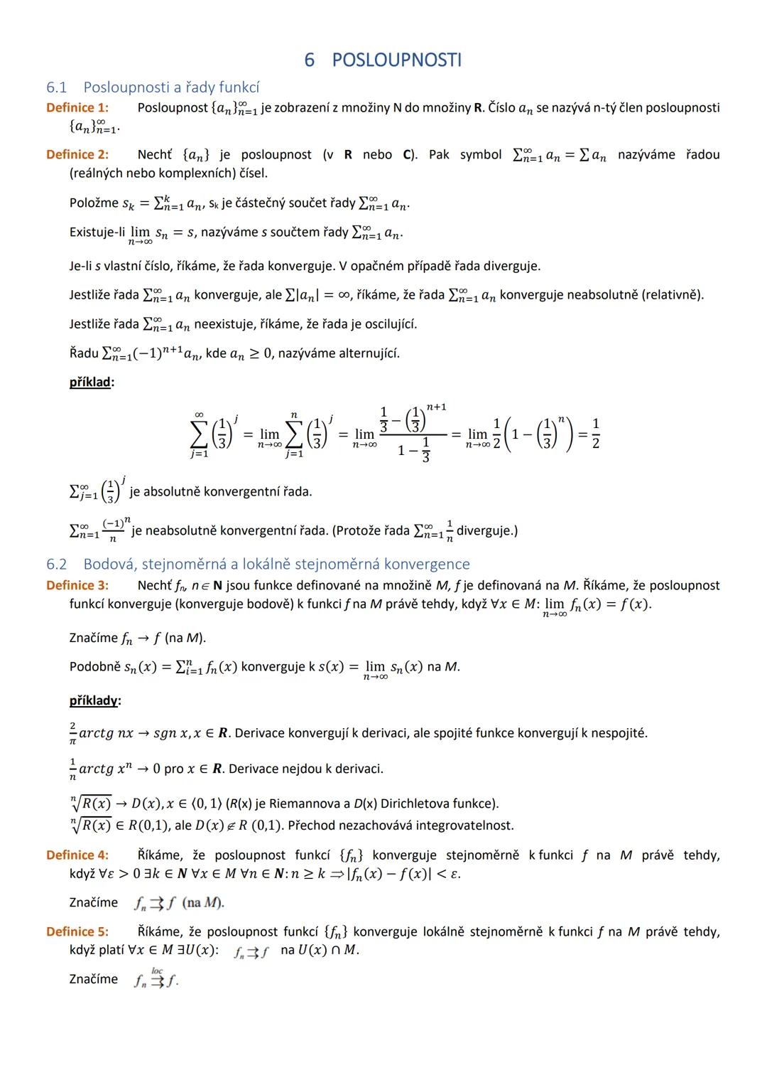 # ŠTÁTNICOVÉ OTÁZKY
# MATEMATIKA
BAKALÁRSKE ŠTÚDIUM MATEMATIKY SE ZAMERENIEM NA VZDELÁVANÍ
FRAJERI Obsah
1 Základy matematické analýzy
1.1