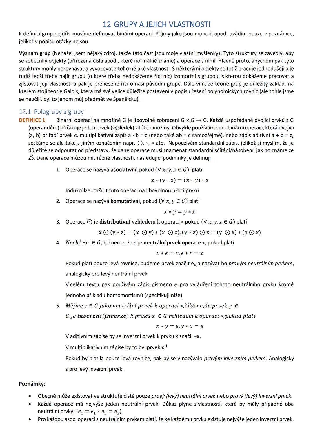# ŠTÁTNICOVÉ OTÁZKY
# MATEMATIKA
BAKALÁRSKE ŠTÚDIUM MATEMATIKY SE ZAMERENIEM NA VZDELÁVANÍ
FRAJERI Obsah
1 Základy matematické analýzy
1.1