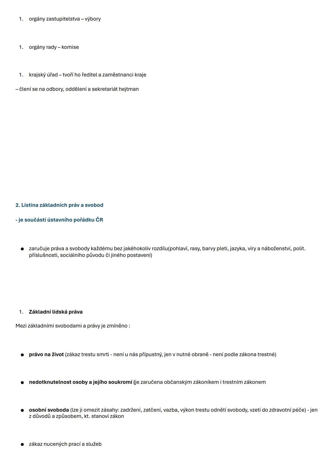 # ÚSTAVNÍ PRÁVO
Ústavní právo je soubor norem upravujících nejdůležitější právní vztahy ve státě -
Izákladní práva a svobody občanů
1. uspoř