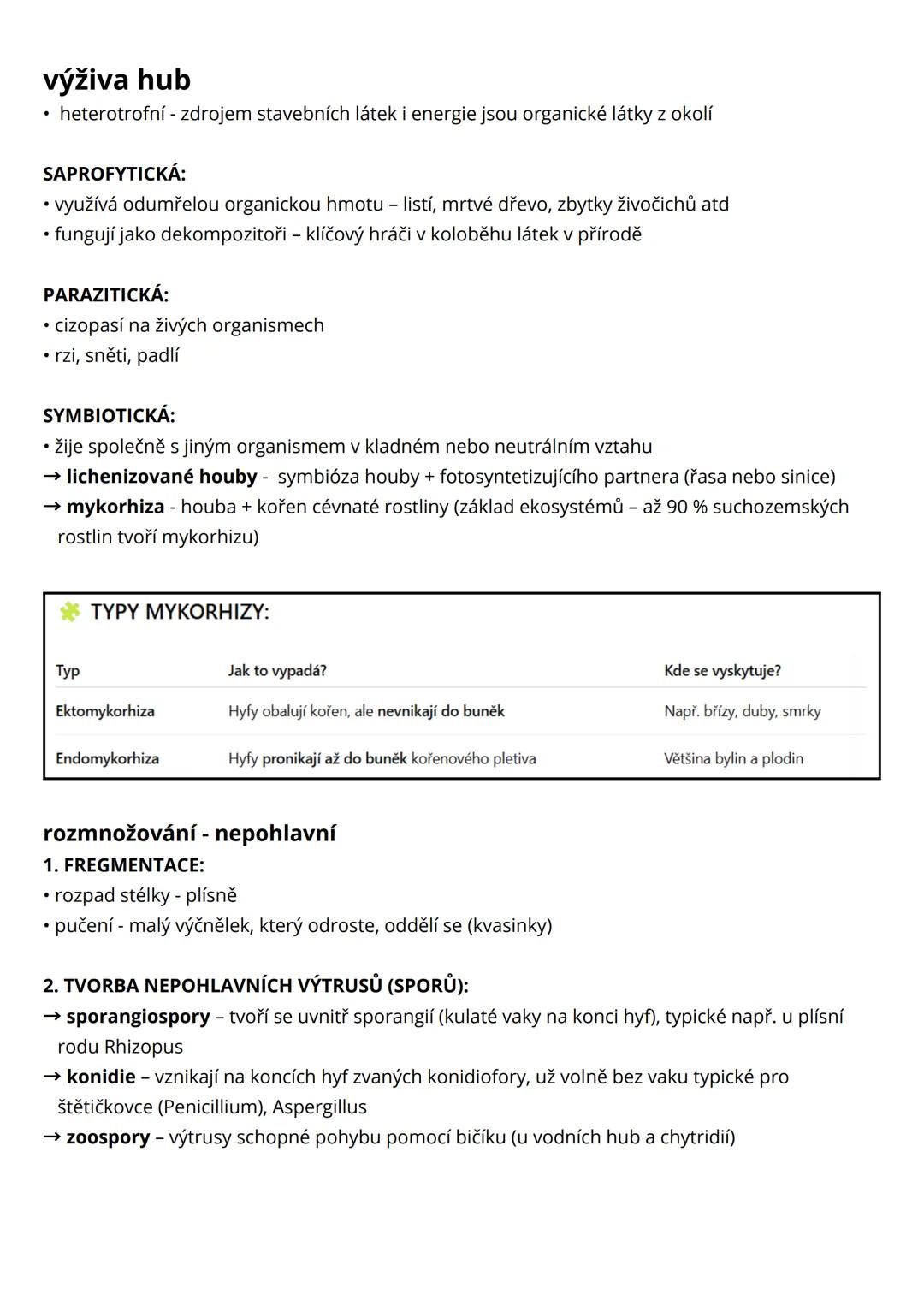 --- OCR Start ---
houby a lišejníky
• mykologie = věda zabývající se studiem hub
• jednobuněčné i mnohobuněčné organismy + makroskopické i m