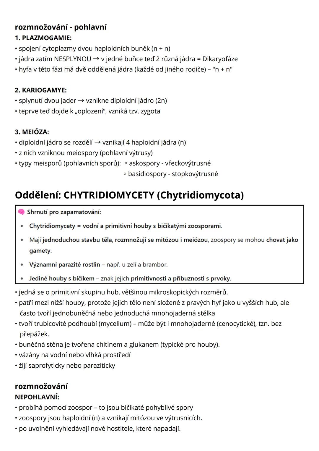 --- OCR Start ---
houby a lišejníky
• mykologie = věda zabývající se studiem hub
• jednobuněčné i mnohobuněčné organismy + makroskopické i m
