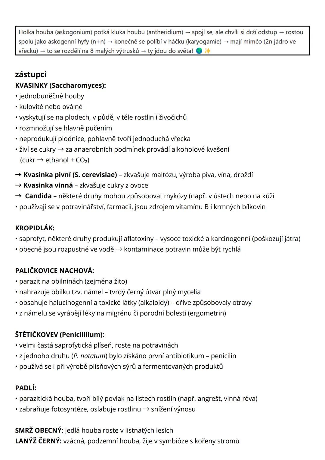 --- OCR Start ---
houby a lišejníky
• mykologie = věda zabývající se studiem hub
• jednobuněčné i mnohobuněčné organismy + makroskopické i m