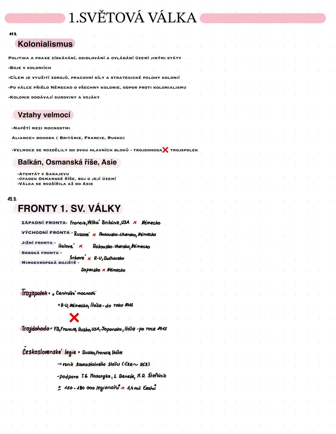1. Světová válka