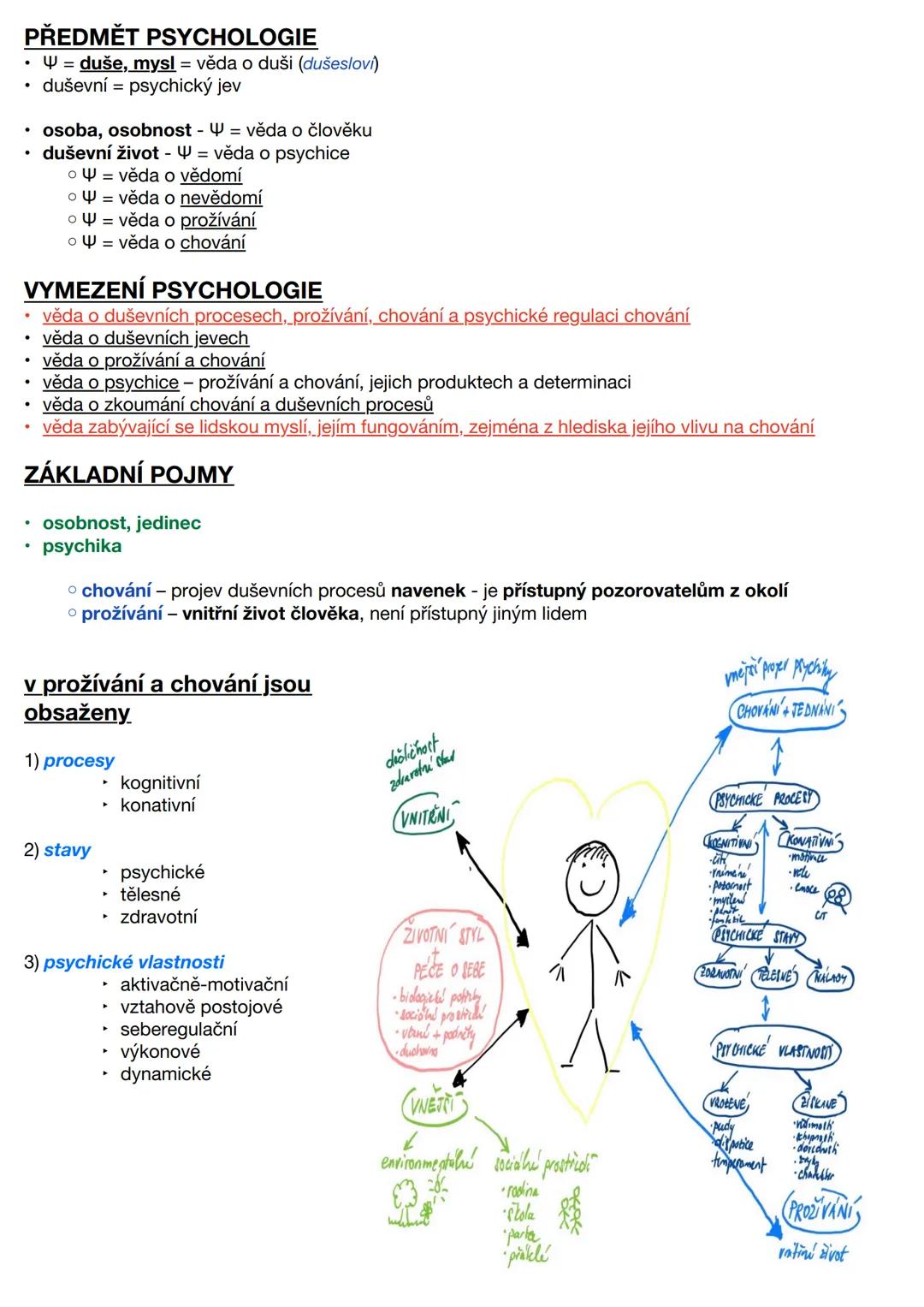 PŘEDMĚT PSYCHOLOGIE
Ψ = duše, mysl = věda o duši (dušeslovi)
duševní = psychický jev
osoba, osobnost - Ψ = věda o člověku
duševní život - Ψ