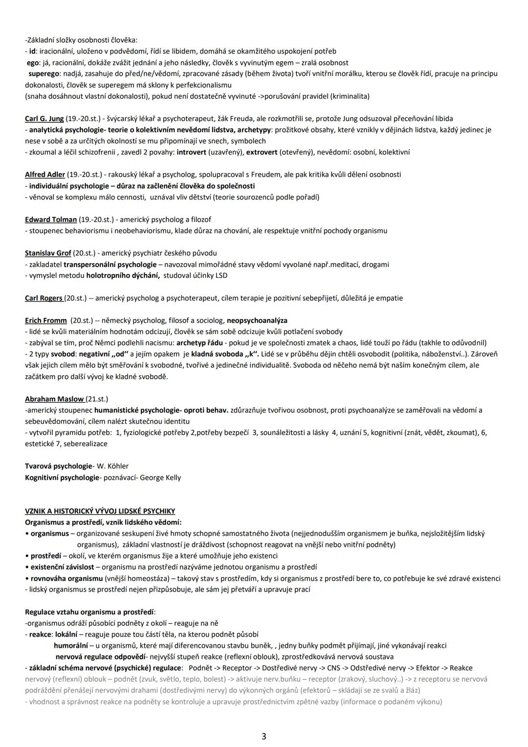1.Předmět psychologie a význam psychologických poznatků, vznik
a historický vývoj psychiky, determinace lidské psychiky
Pojem a předmět psyc