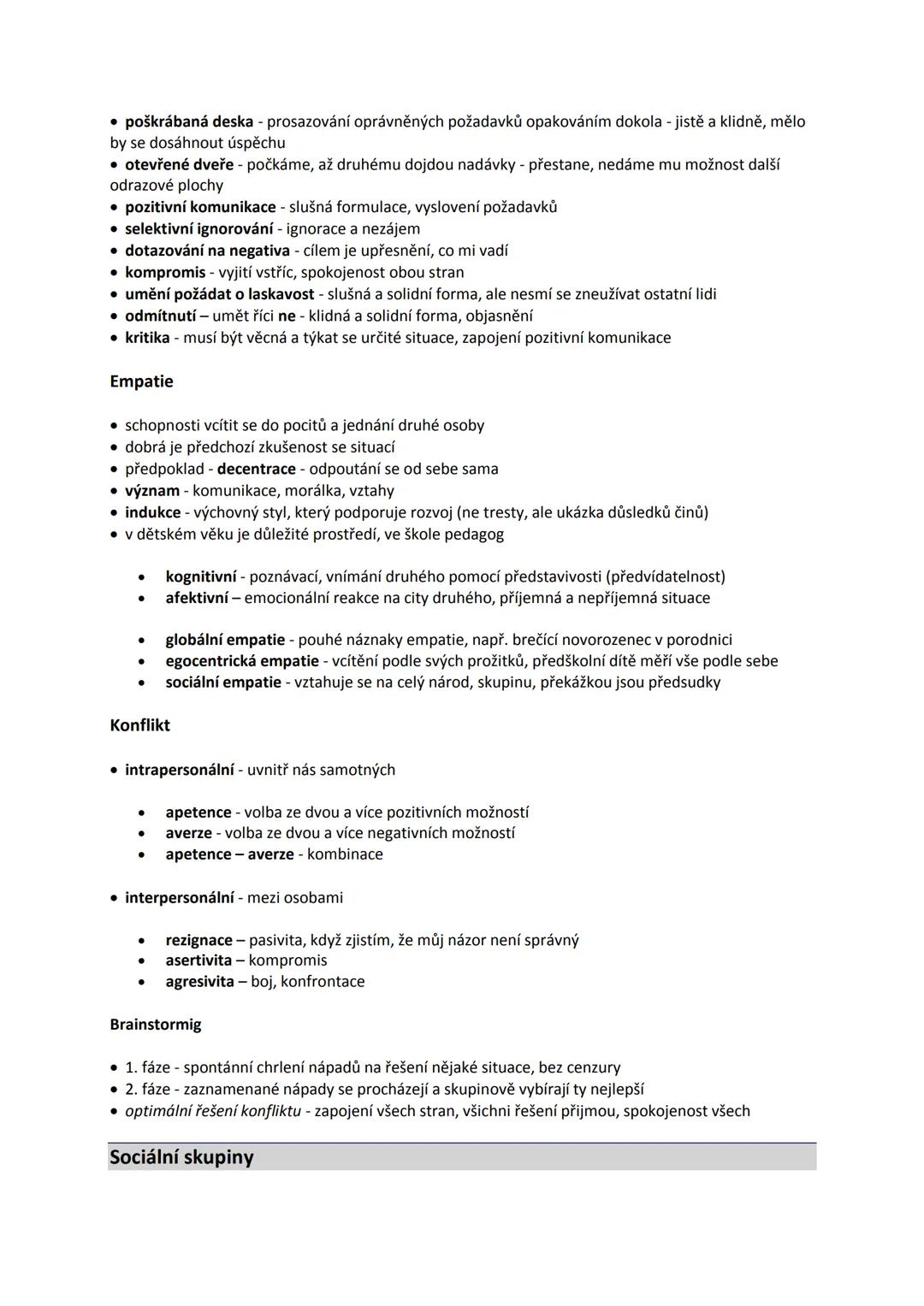 Základy společenských věd
Obsah
Psychologie
• Psychologie (Základní psychologické disciplíny, Aplikované psychologické disciplíny)
• Psychol