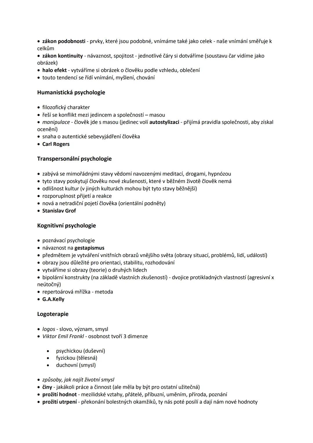 Základy společenských věd
Obsah
Psychologie
• Psychologie (Základní psychologické disciplíny, Aplikované psychologické disciplíny)
• Psychol