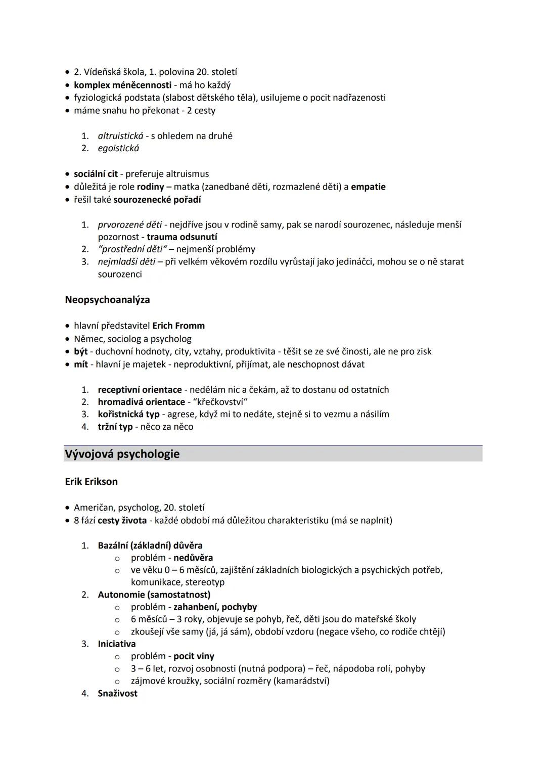 Základy společenských věd
Obsah
Psychologie
• Psychologie (Základní psychologické disciplíny, Aplikované psychologické disciplíny)
• Psychol