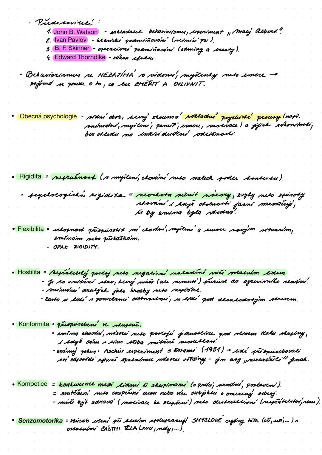 PSYCHOLOGIE Transpersonální psychologie
- směr psychologie, která se zabývá zkušenostmi
přesahující běžné vědomí → transpersonálními stavy →