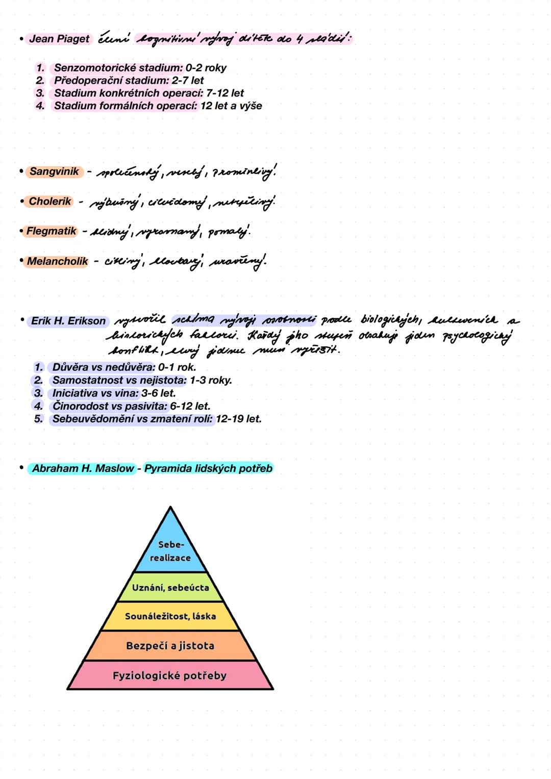 PSYCHOLOGIE Transpersonální psychologie
- směr psychologie, která se zabývá zkušenostmi
přesahující běžné vědomí → transpersonálními stavy →