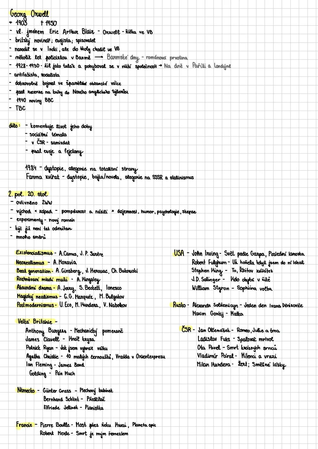 1984
- Georg Orwell -
téma: várování před totalitními stranami, lidská individualita, zločin
motiv: strach, manipulace, dystopie, zakázaná l