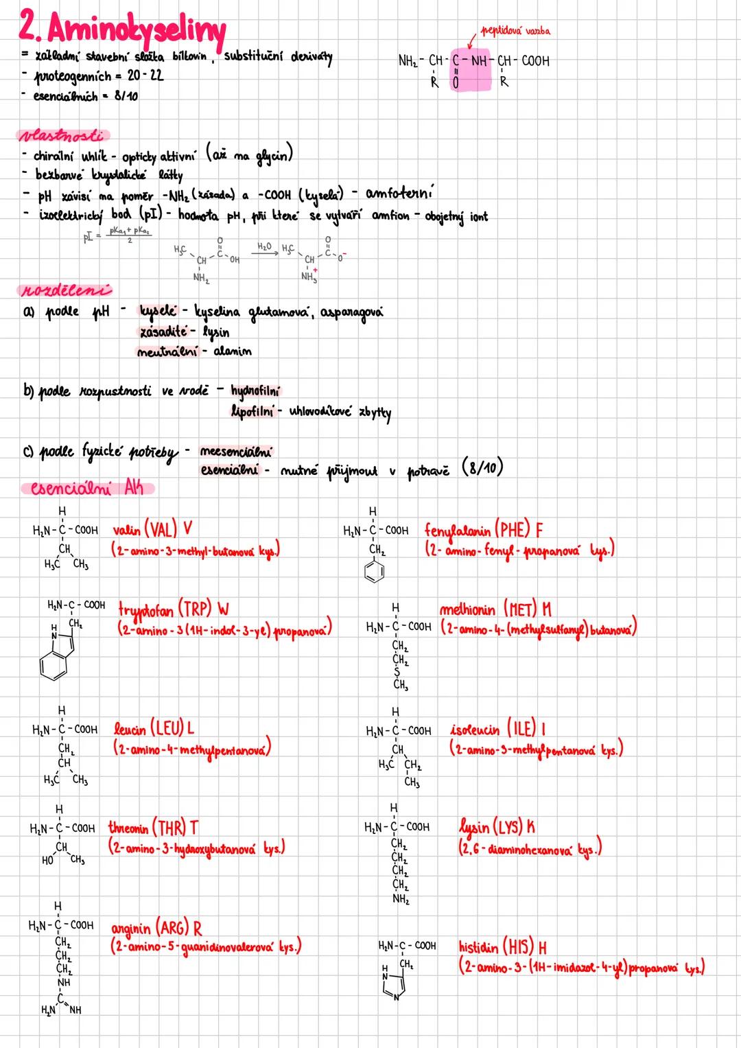 ## Bilkoviny
- proteiny
- makromolekulární sloučeniny - polykondenzáty aminokyselin
- biopolymery složené z jednoho nebo více polypeptidový