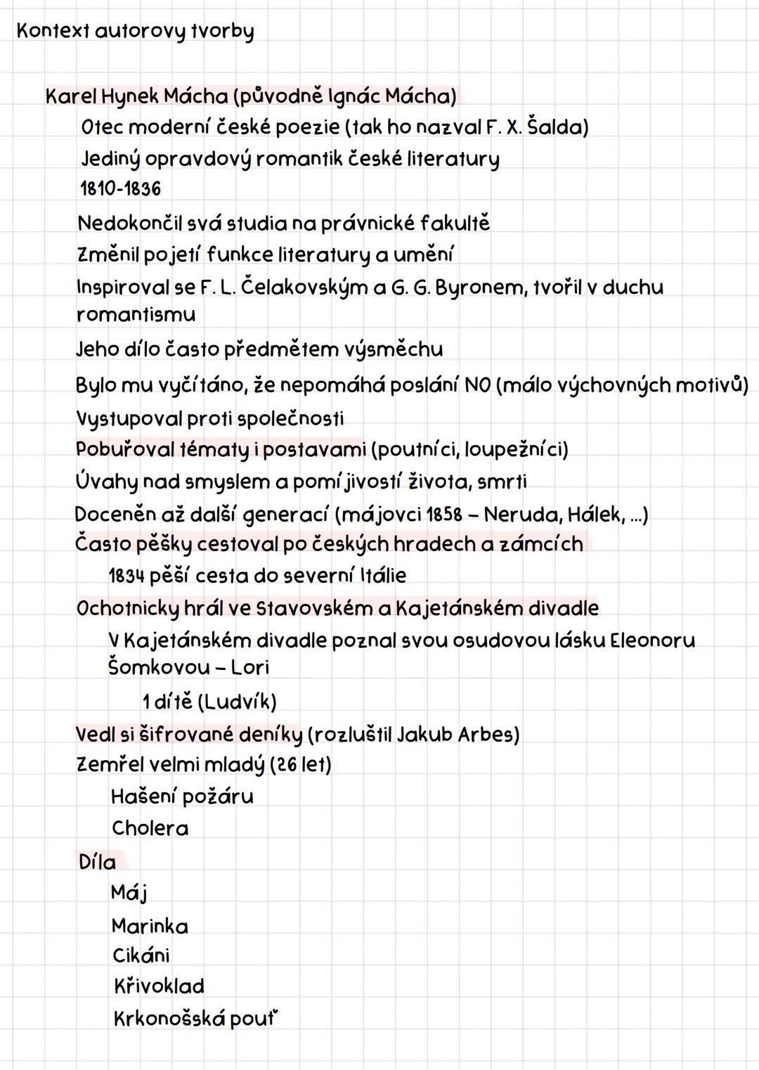 Máj
Karel Hynek Mácha
Literární a obecně kulturní kontext
30. a 40. léta 19. stol.
Růst politického uvědomění a národní svobody, rozšíření n