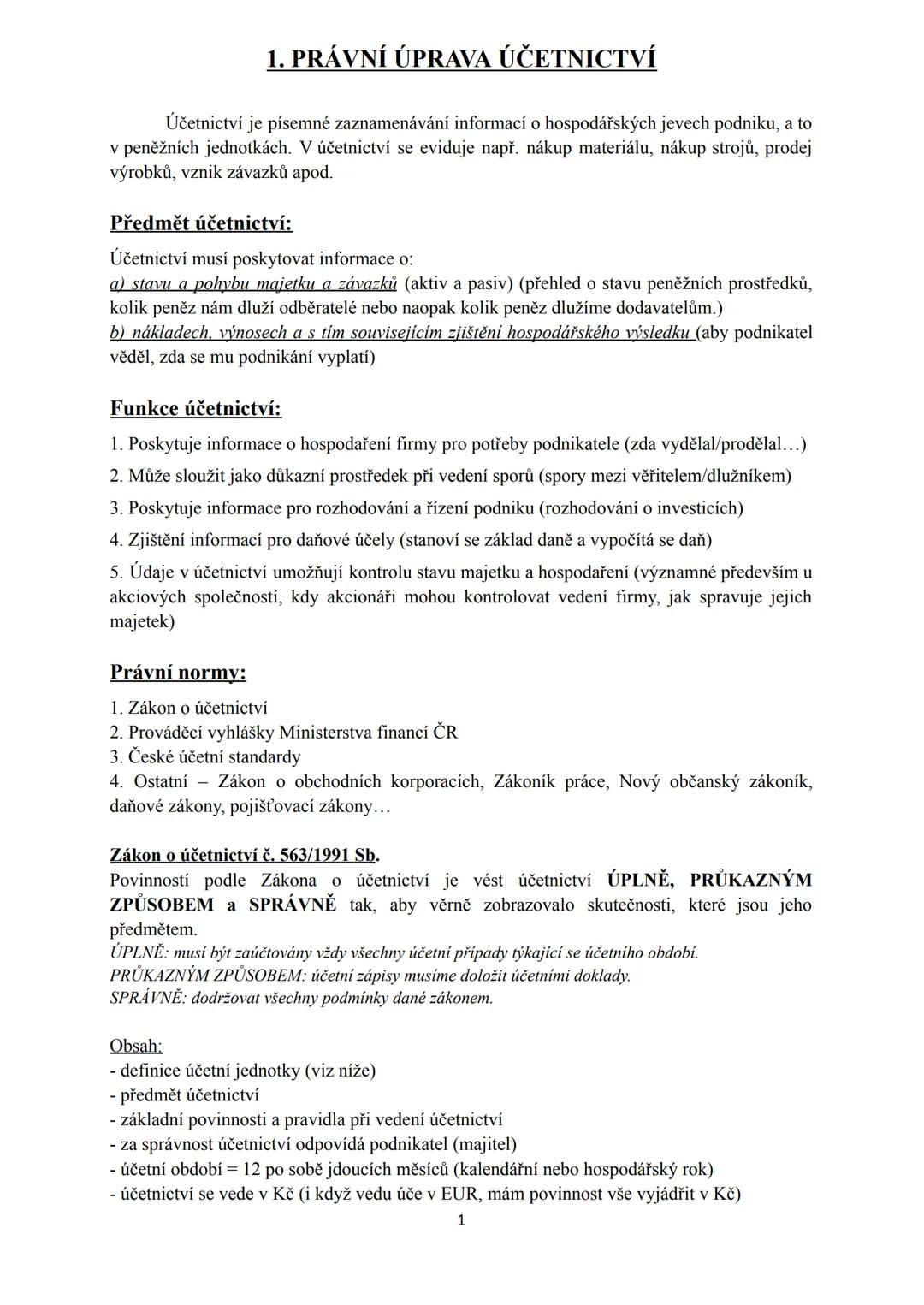 Účetnictví