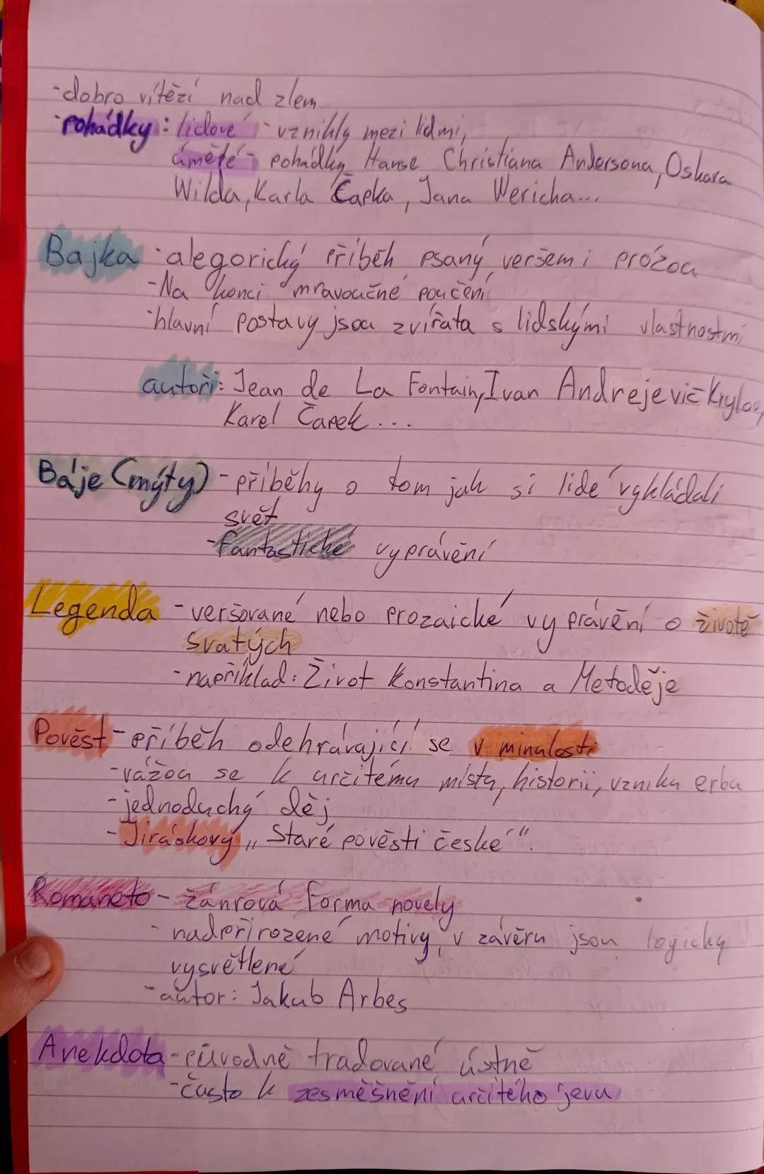 Próza
-Prozaický text je text, který se člení do řádku. Vety mají
většinou přirozenou intonaci. Slova, která patří k sobě, neoddělujeme
Pauz