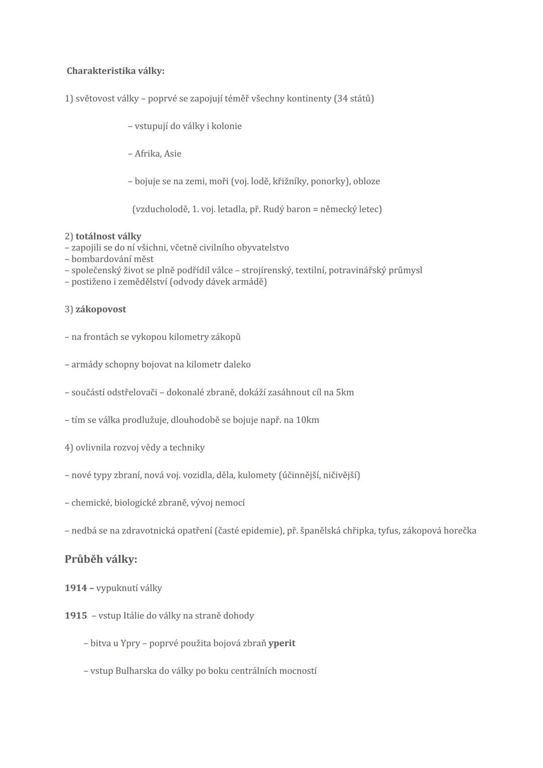 Podklady k testu:
# Události vedoucí k 1. světové
1) existence dvou mocenských bloků
TROJSPOLEK - NĚMECKO + RAKOUSKO-UHERSKO + ITÁLIE
TR