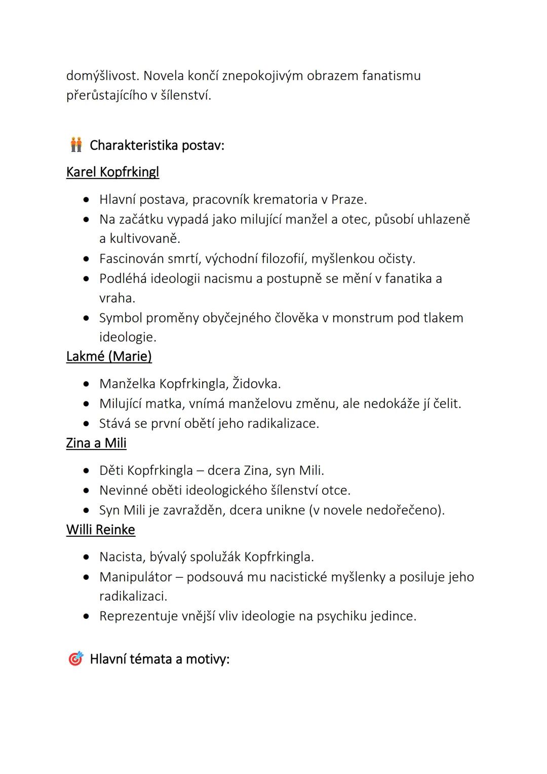 INSPIRED
Spalovač mrtvol - Ladislav Fuks
Studijní materiál k maturitní četbě
Základní informace o díle
* Název: Spalovač mrtvol
* Aut