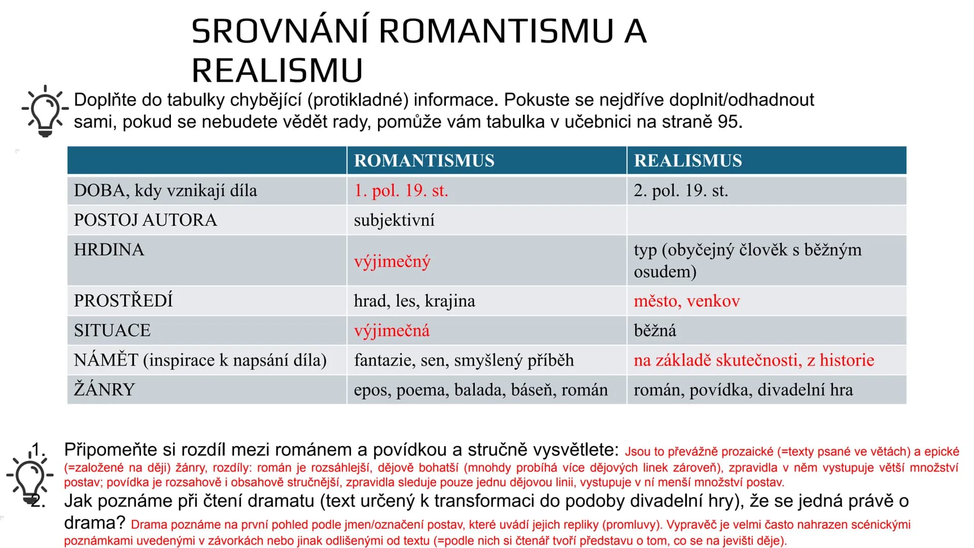 # REALISMUS Prohlédněte si obraz na úvodní stránce prezentace, diskutujte se
spolužákem, společné závěry stručně zapište:
• Co na něm vidít