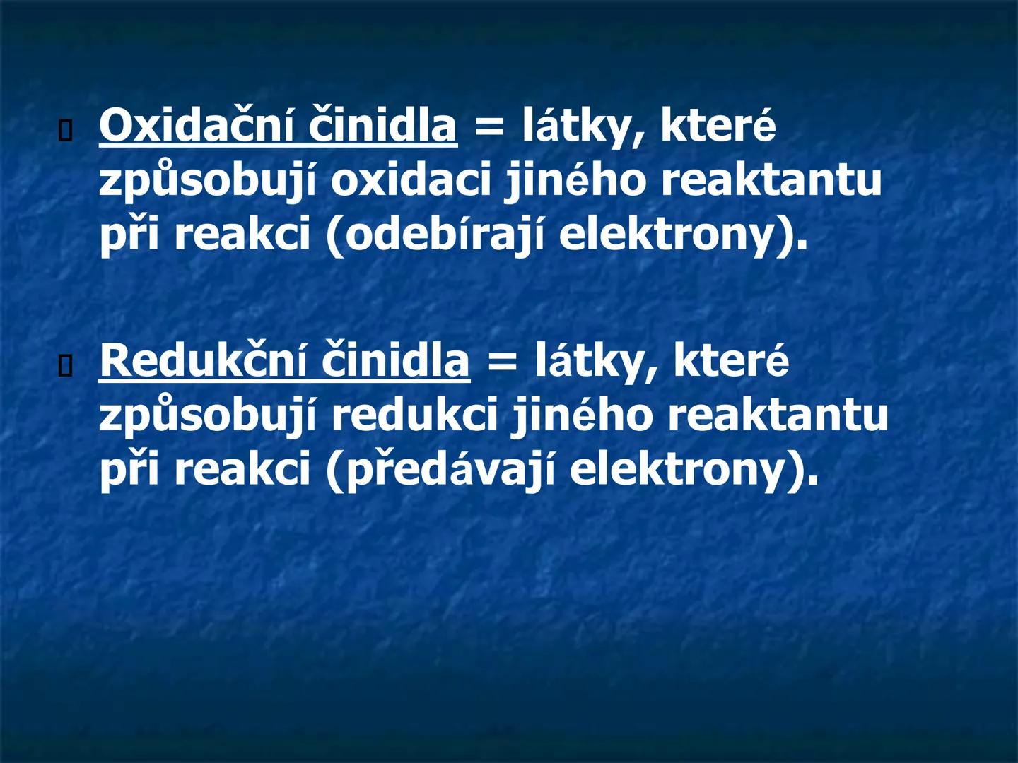 # REDOXNÍ
# REAKCE # Redoxní reakce
= chemické reakce, při kterých se
mění oxidační čísla atomů
oxidace
2 Mg° + 0,° $\longrightarrow$ 2 M