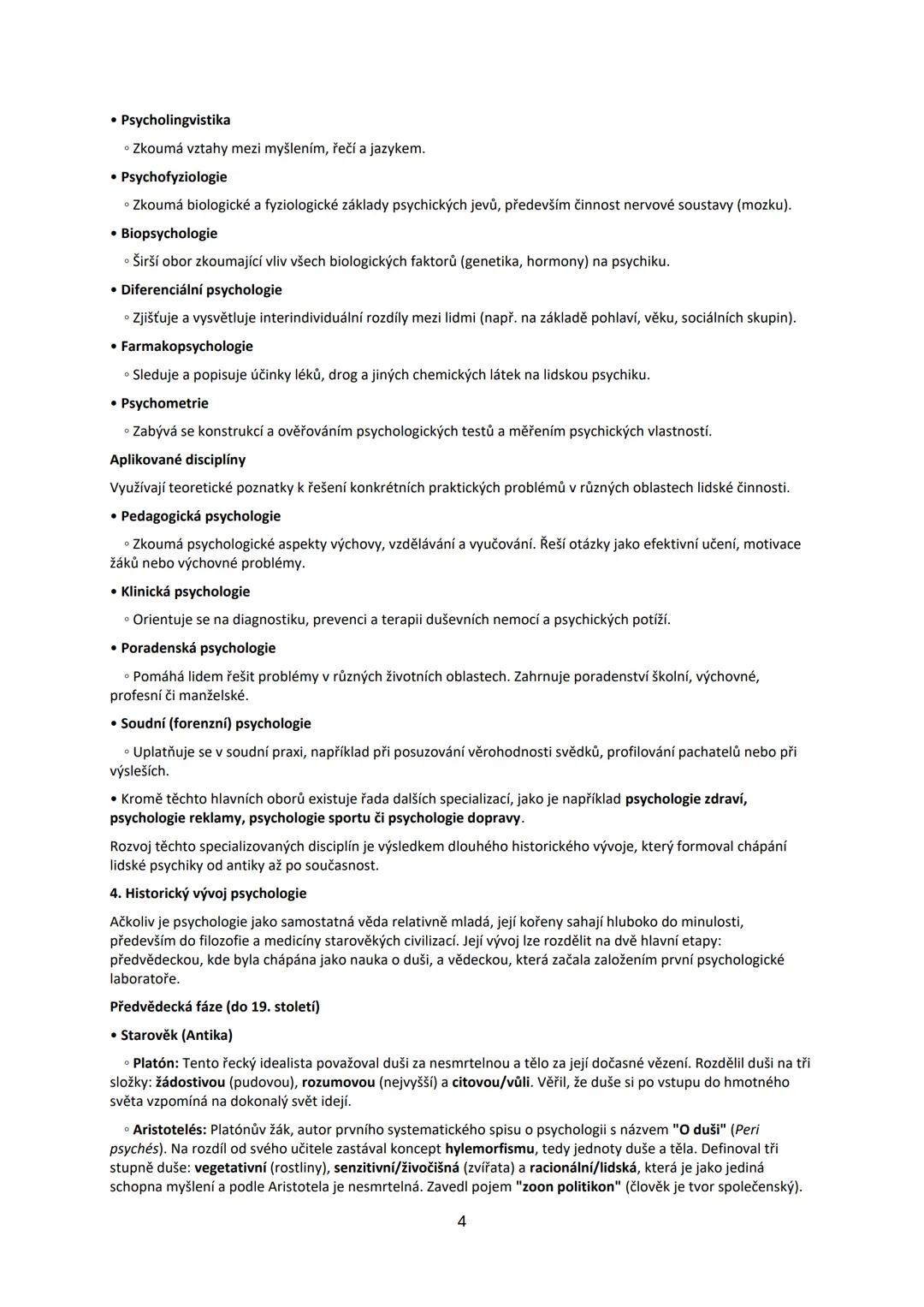# Maturitní otázka č. 1 Předmět psychologie
1. Vymezení psychologie
Psychologie představuje klíčovou vědní disciplínu, jejímž cílem je sys