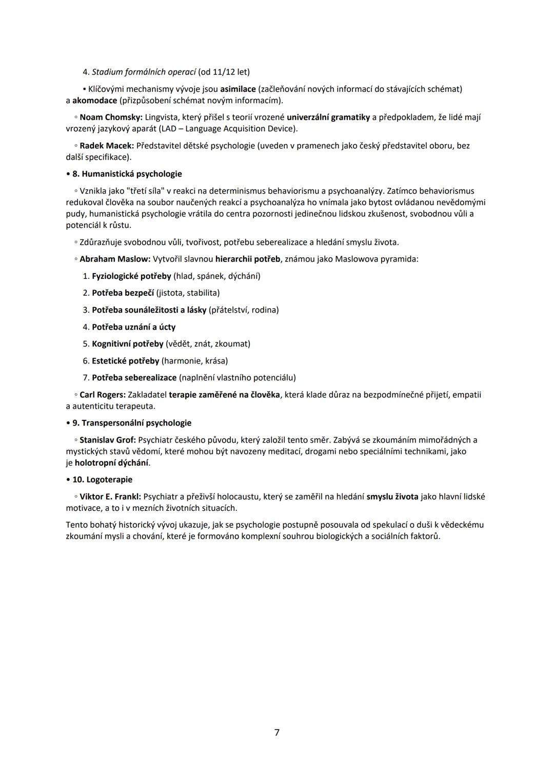 # Maturitní otázka č. 1 Předmět psychologie
1. Vymezení psychologie
Psychologie představuje klíčovou vědní disciplínu, jejímž cílem je sys