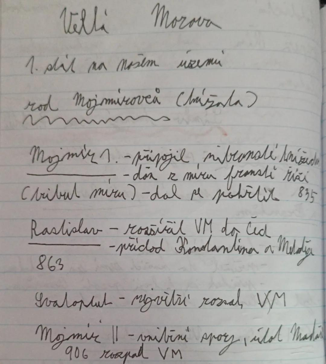 Vella Morova
1. diel na našem území
rod Mojmirovcov (hala)
Mojmír I. -pripojil, mirovné nástupníctvo
- doš z mier fransti riši
(vribúl mieru