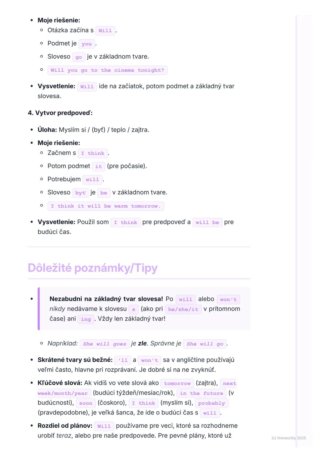 # Budúci čas (Future Simple s
'will')
Prehl'ad budúceho času s 'will'
Ahojte! Dnes si zopakujeme budúci čas v angličtine, konkrétne s pomo