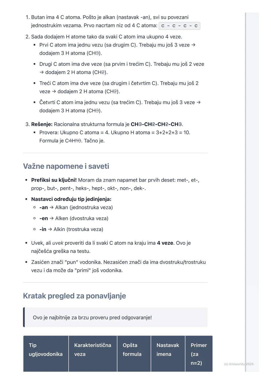 # Ugljovodonici
## Uvod u ugljovodonike
Ugljovodonici su najjednostavnija organska jedinjenja. Zovu se tako jer su
izgrađeni samo od atoma