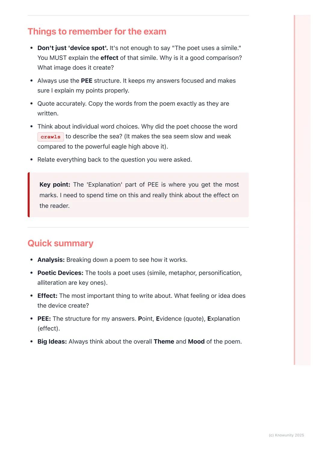 Poetry Analysis
Introduction to poetry analysis
Poetry analysis is about looking closely at a poem to understand it better. It's
not just