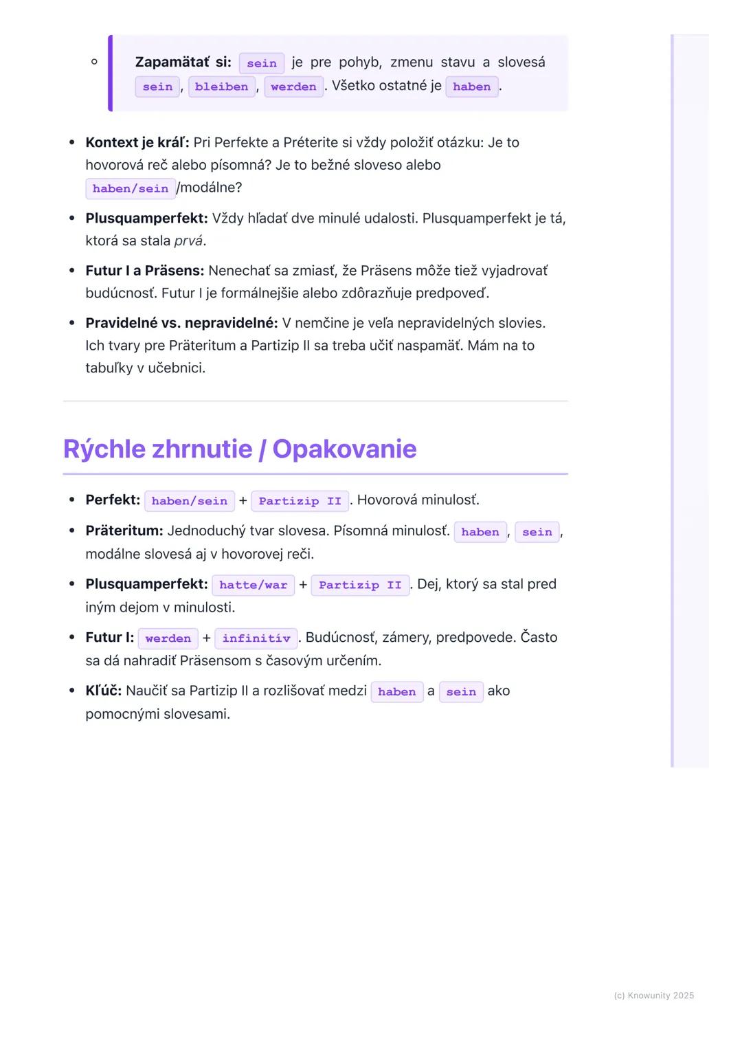 # Slovesné časy
Prehľad / Úvod
Ahojte! Dnes sa pozrieme na nemecké slovesné časy, čo je dosť dôležité, aby
sme vedeli správne rozprávať a