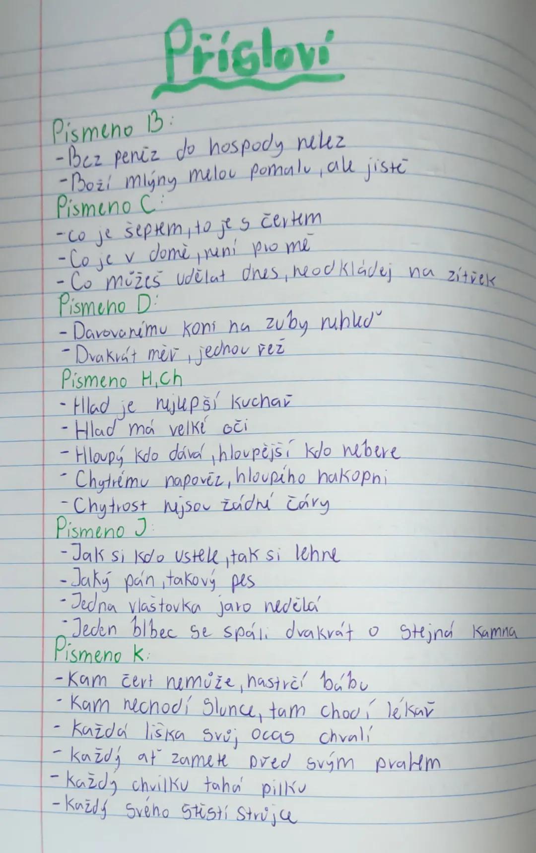 PŘÍSLOVÍ PZ